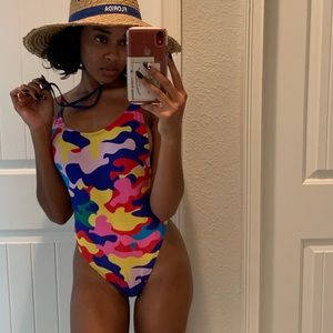 Mutil Color Camo Bathing Suit